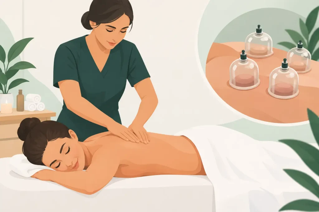 Massage en cupping therapie bij pijnklachten